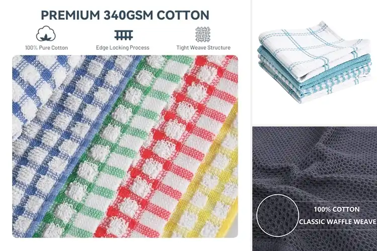 Detailed view of 10 Best Cotton Dishcloths for Effortless Cleaning