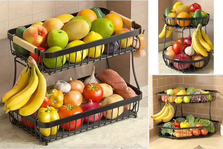 Detailed view of Best Countertop Fruit Baskets: 10 Stylish Kitchen Organizers