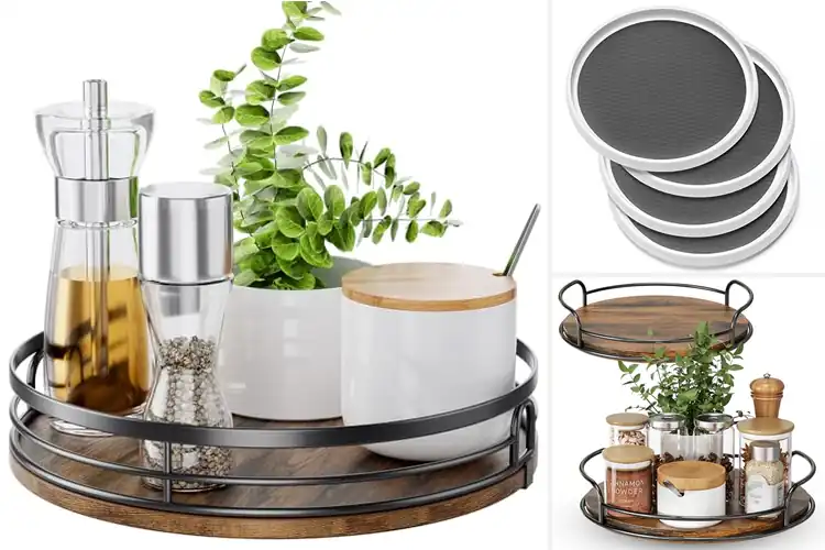Detailed view of Best Countertop Lazy Susans: Top 10 Space-Saving Organizers
