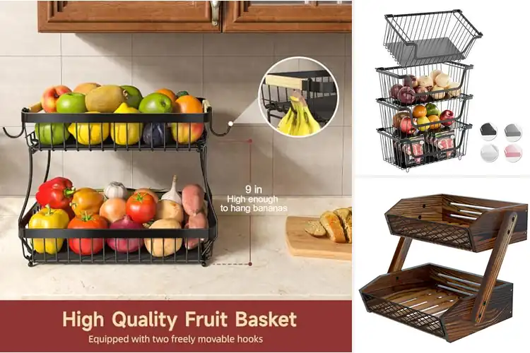 Detailed view of Best Countertop Storage Baskets