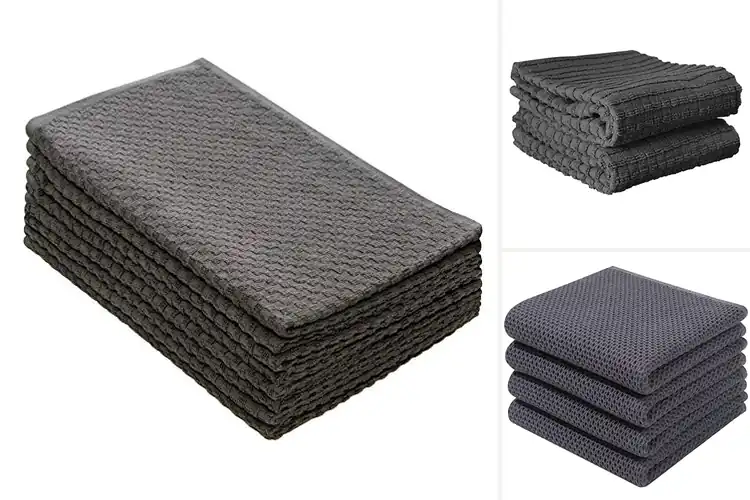 Detailed view of Best Dark Grey Kitchen Towels