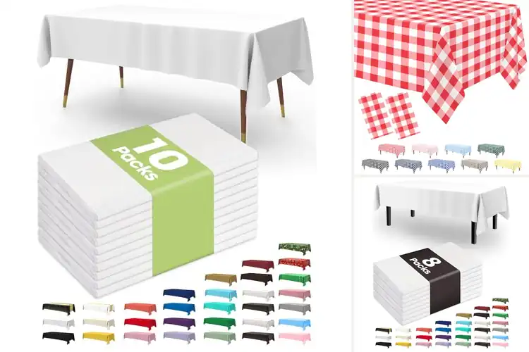 Detailed view of 10 Best Disposable Picnic Tablecloths