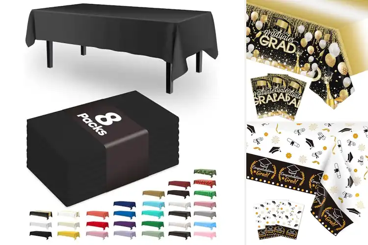 Detailed view of Best Disposable Tablecloths For Graduation Party