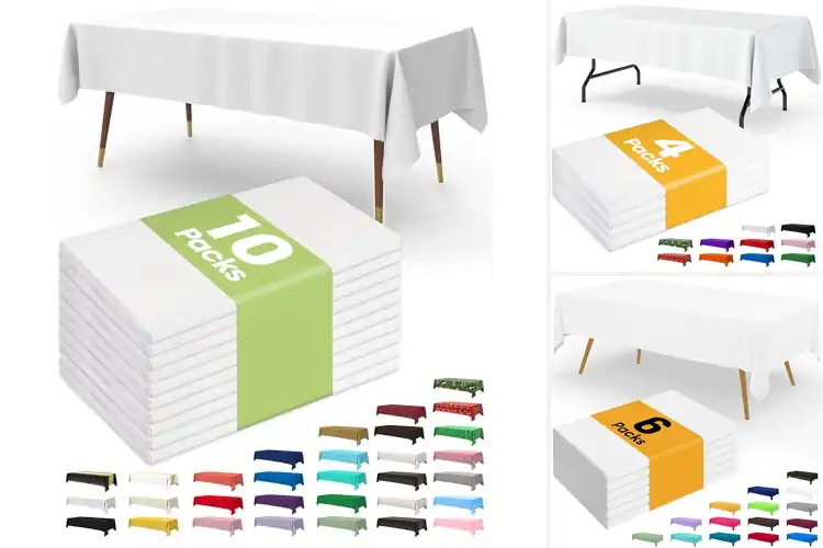 Detailed view of 10 Best Disposable Tablecloths For Parties: Easy & Clean