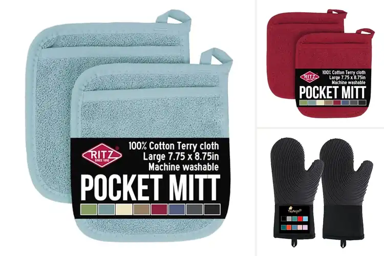 Detailed view of 10 Best Easy-Care Oven Mitts: Clean Less, Cook More