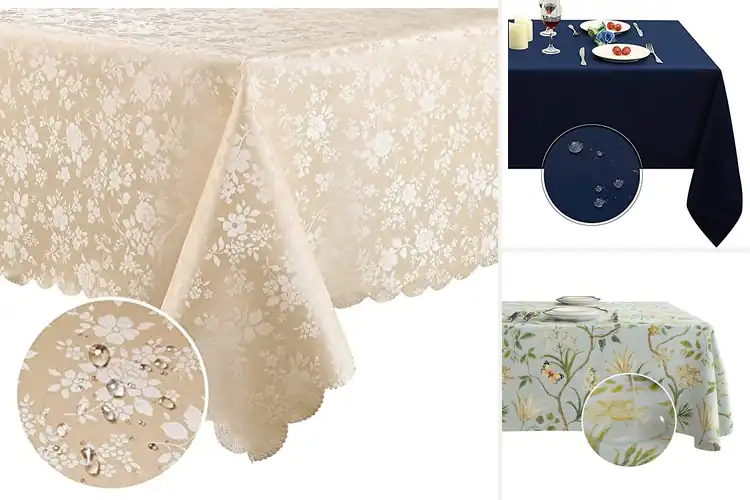 Detailed view of 10 Best Easy Clean Tablecloths That Simplify Cleanup
