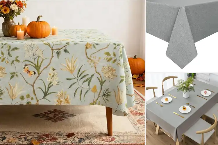 Detailed view of 10 Best Easy Clean-Up Tablecloths: Effortless Messes