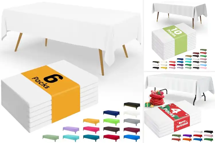 Detailed view of 10 Best Easy Cleanup Disposable Tablecloths: Quick Guide