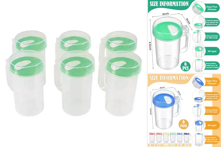 Detailed view of Best Easy Pour Pitchers: Mess-Free Mealtime Fun for Kids