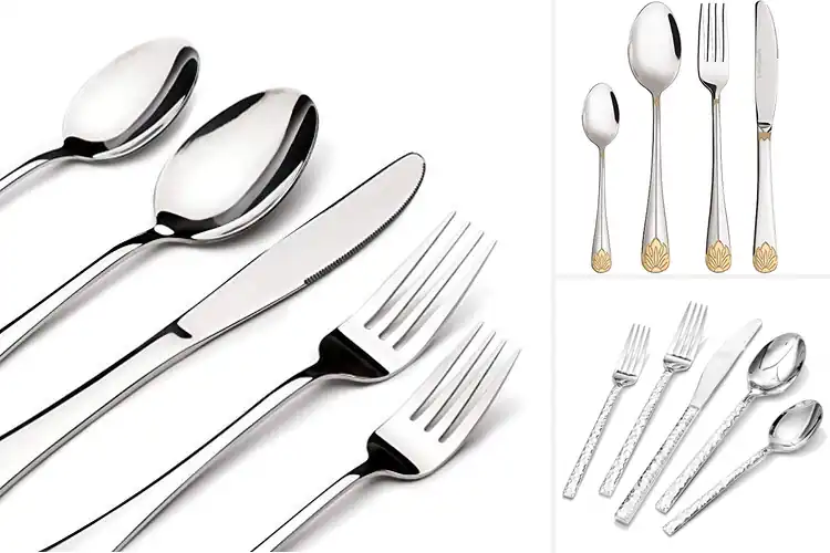 Detailed view of Best Elegant Silverware Sets