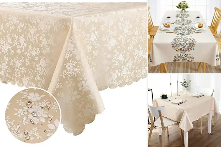 Detailed view of 10 Best Elegant Vinyl Tablecloths: Effortless Style & Protection