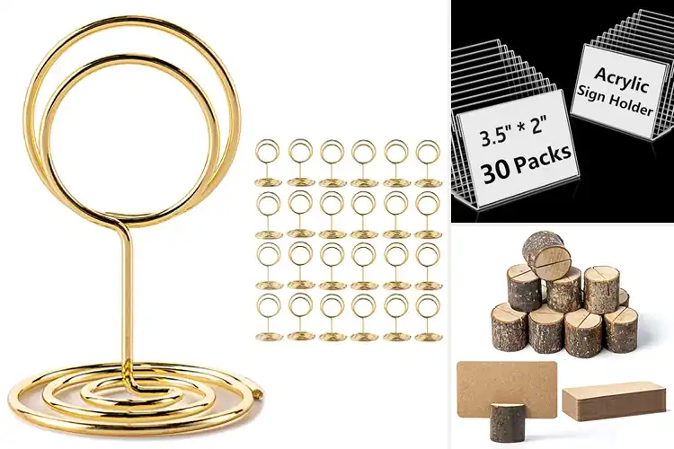 Detailed view of 10 Best Food Sign Holders Boost Your Presentation Instantly