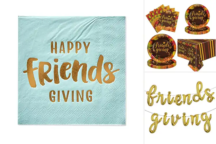 Detailed view of Best Friendsgiving Party Decorations