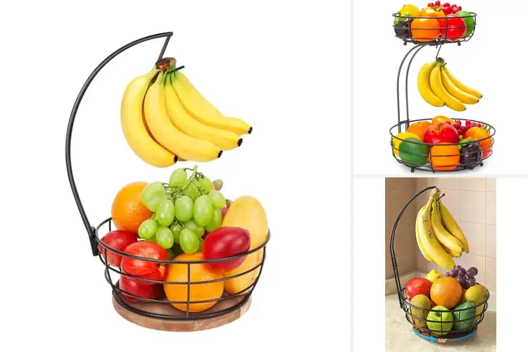 Detailed view of Best Fruit Baskets With Banana Hangers