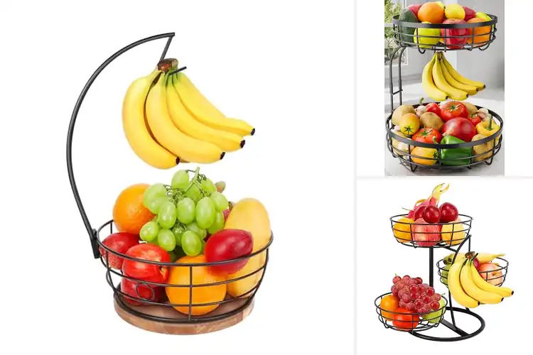Detailed view of Best Fruit Bowls With Banana Hangers