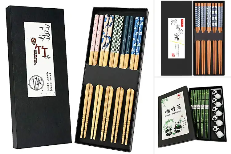 Detailed view of Best Gift Bamboo Chopsticks Set