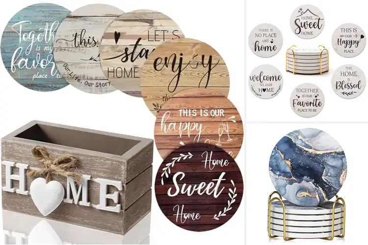 Detailed view of Best Gift Coaster Set For Home