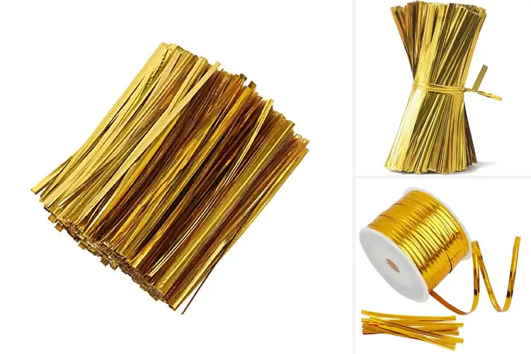 Detailed view of Best Gold Twist Ties