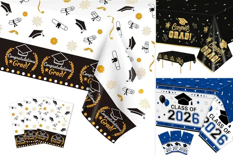 Detailed view of Best Graduation Decorations Tablecloths