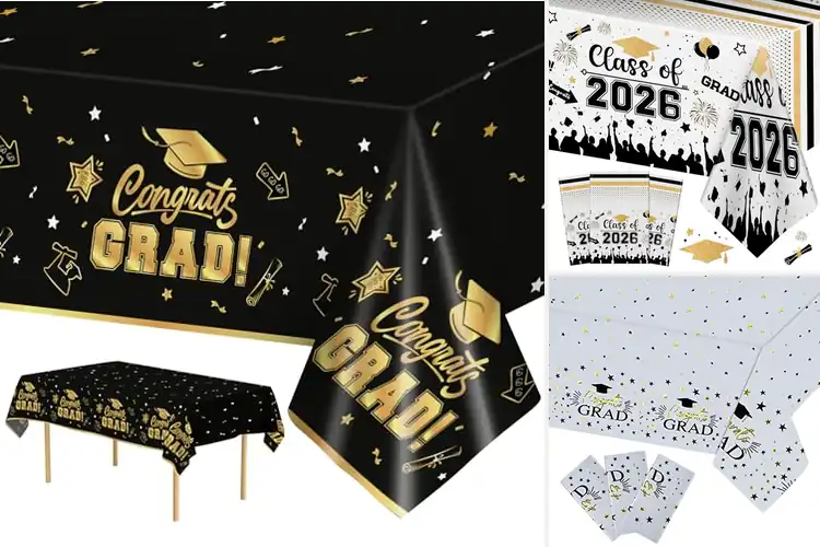 Detailed view of Best Graduation Party Table Covers