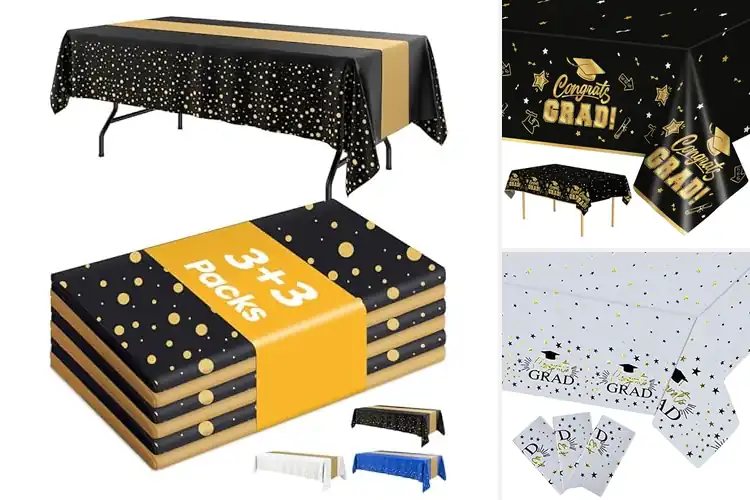 Detailed view of 10 Best Graduation Tablecloths: Elevate Your Celebration