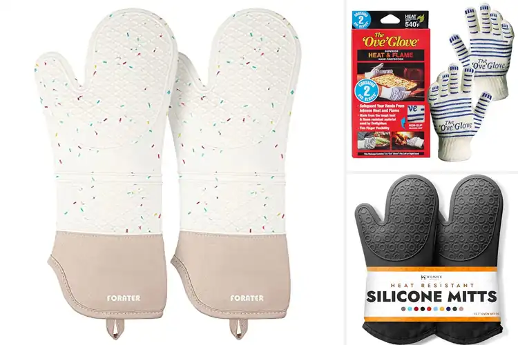 Detailed view of 10 Best Heat Resistant Oven Mitts For 500 Degrees