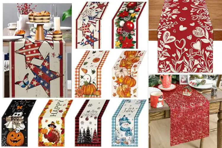 Detailed view of Best Holiday Runners: 6 Chic Picks for Festive Tables