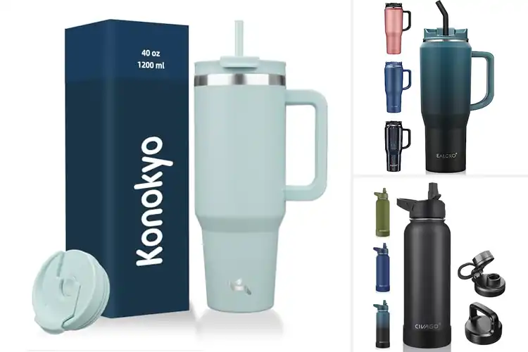 Detailed view of Best Insulated Water Bottle Tumbler 40Oz