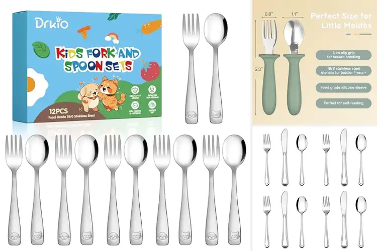 Detailed view of 10 Best Kids Silverware Sets for Safe, Easy Meals