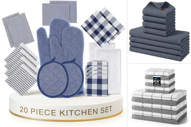 Detailed view of 10 Best Kitchen Dish Towel Sets for Effortless Cleaning