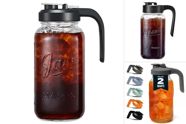 Detailed view of Best Leakproof Mason Jar Pitcher