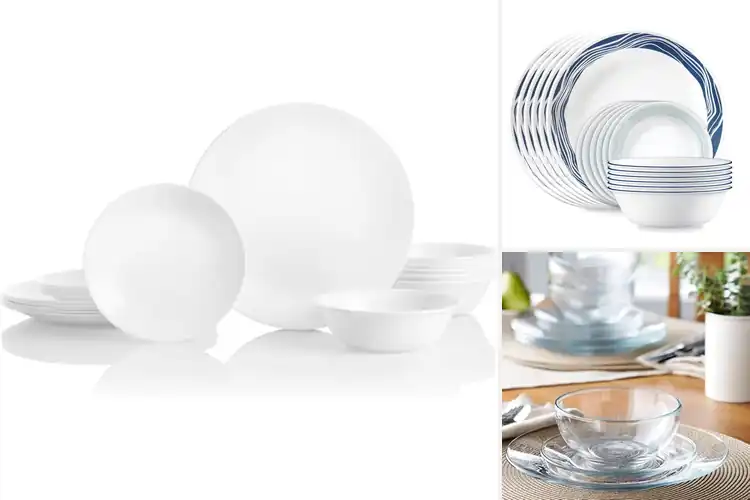 Detailed view of Best Lightweight Glass Dinnerware Sets