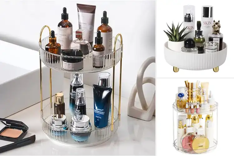 Detailed view of Best Makeup Vanity Lazy Susans