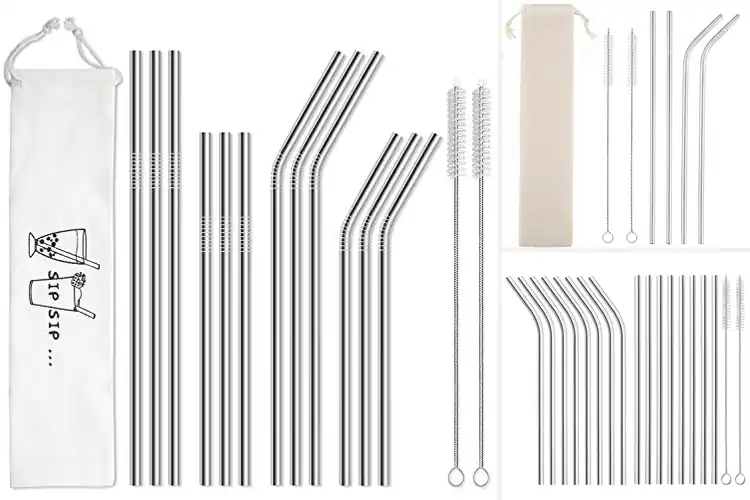 Detailed view of 10 Best Metal Straws: Durable for All-Day Tea Sipping