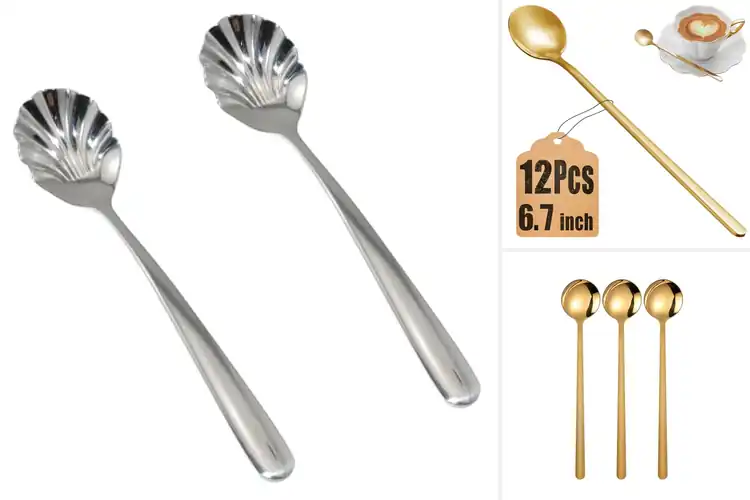 Detailed view of Best Mirror Polished Bar Spoons – Elevate Your Mixology