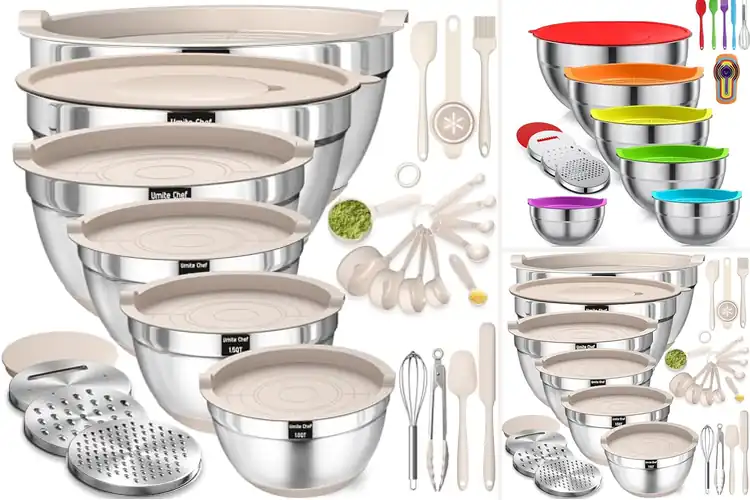 Detailed view of Best Mixing Bowls Sets 26Pcs