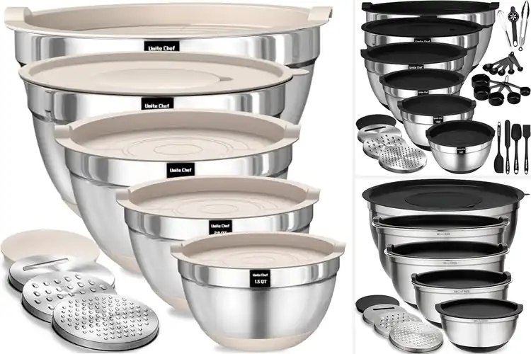Detailed view of Best Mixing Bowls With Kitchen Tools