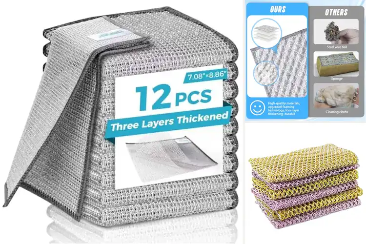 Detailed view of 10 Best Non-Scratch Dish Cloths: Gentle Clean for Pans & Plates