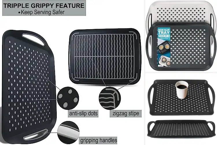 Detailed view of Best Non-Slip Trays: Spill-Free Dining Made Easy & Stylish