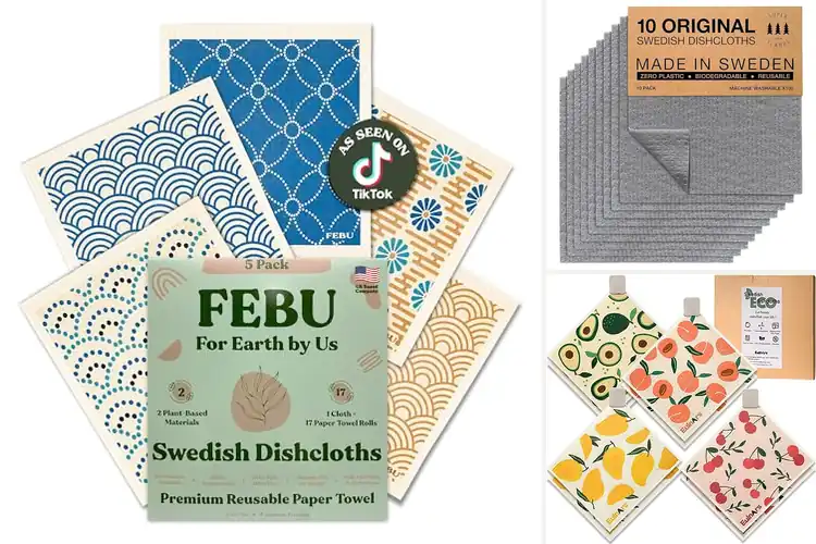 Detailed view of 10 Best Paper Towel Alternative Dishcloths: Super Absorbent