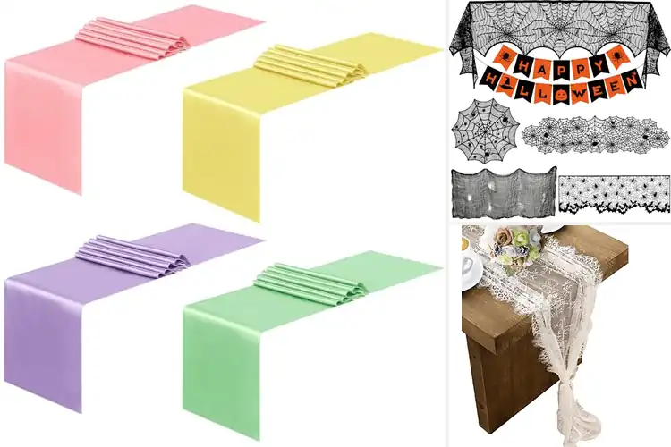 Detailed view of 10 Best Party Decor Runners: Vibrant Table Transformations
