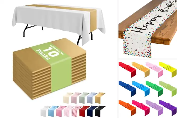 Detailed view of 10 Best Party Table Runners: Transform Any Event