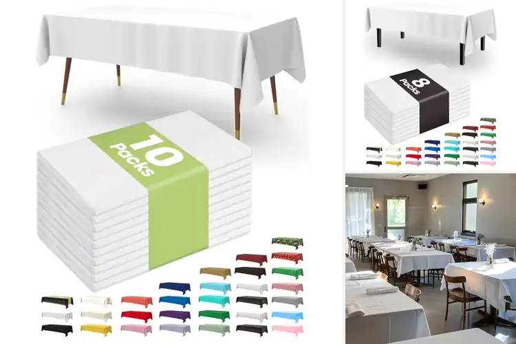 Detailed view of 10 Best Party Tablecloths: Wow Guests & Shield Tables