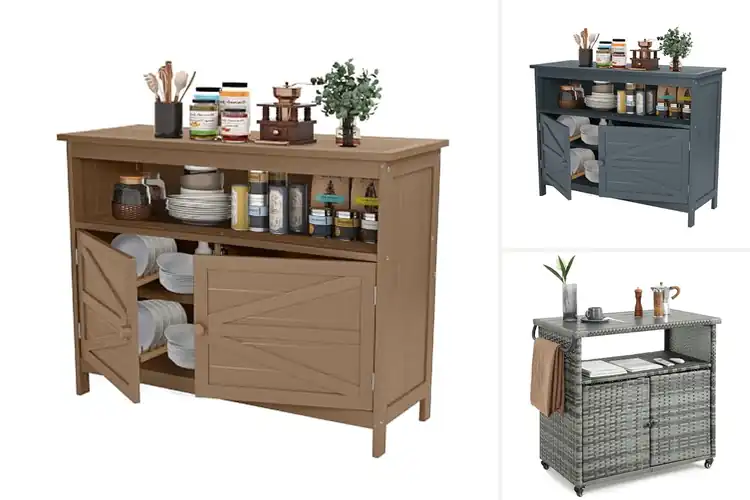 Detailed view of 10 Best Patio Buffets for Easy, Durable Organization