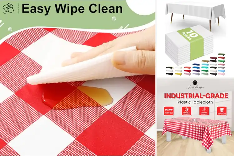Detailed view of 10 Best Picnic Tablecloths for Effortless Outdoor Fun