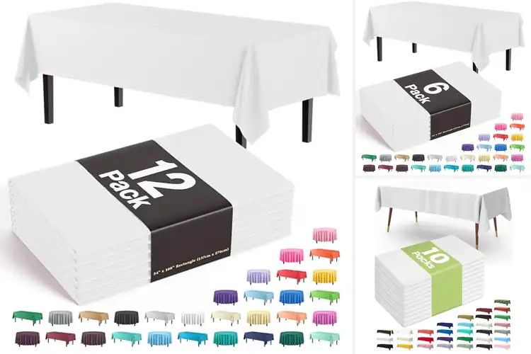 Detailed view of 10 Best Premium Plastic Table Covers: Waterproof & Durable