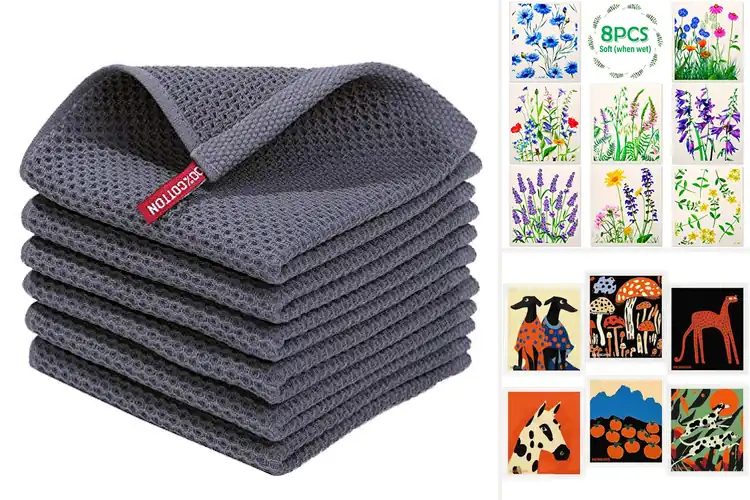 Detailed view of 10 Best Quick Dry Dish Cloths for Faster Kitchen Funk