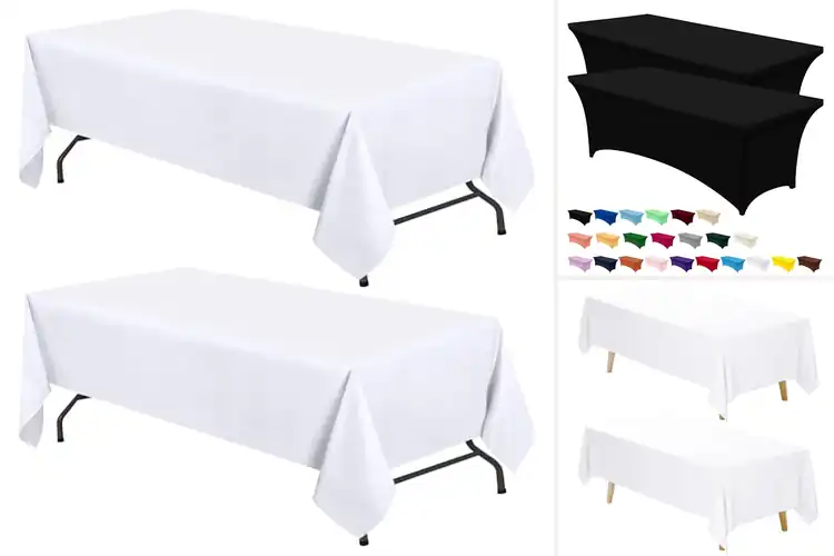 Detailed view of 10 Best Rectangle Tablecloths For 8-Foot Tables – Easy Clean