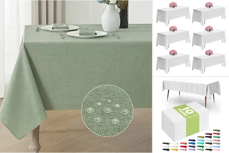 Detailed view of 10 Best Rectangular Tablecloths: Stain-Resistant & Easy Care