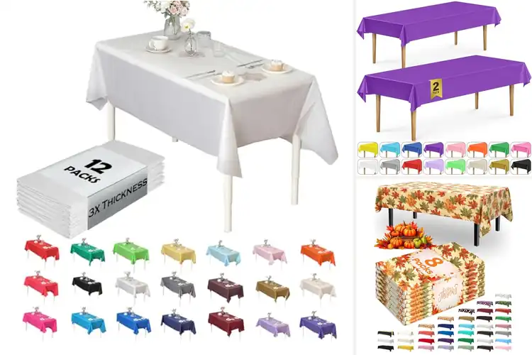 Detailed view of 10 Best Reusable Disposable Tablecloths: Top Eco Picks